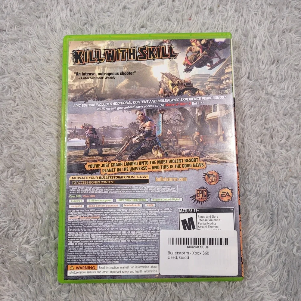Bulletstorm Epic Edition (Xbox 360,‎ 2011)